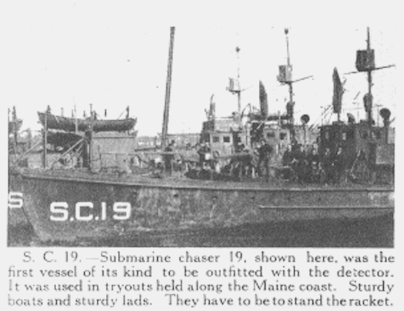 submarine chaser SC 19
