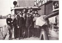 Crew photo, SC 235, courtesy of Debra Kelley, granddaughter of crewman Lorenzo Capone (standing back row, third from the left)